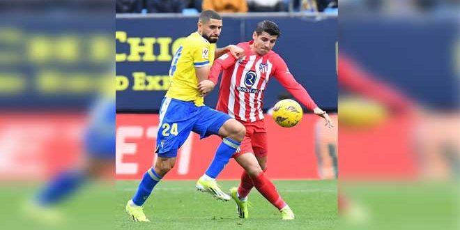 خسارة مفاجئة لأتلتيكو مدريد أمام قادش