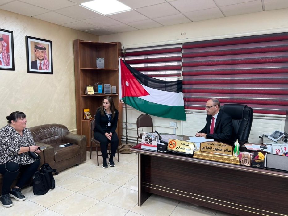 المجالي يستقبل مقيمة برنامج BTEC لتخصص الضيافة