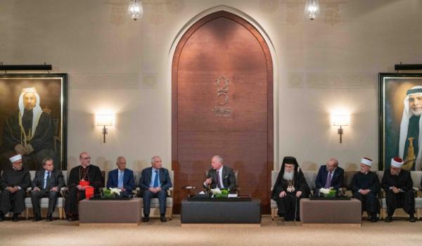 الملك يلتقي شخصيات مقدسية ويؤكد دعم الأردن المستمر لصمود الفلسطينيين