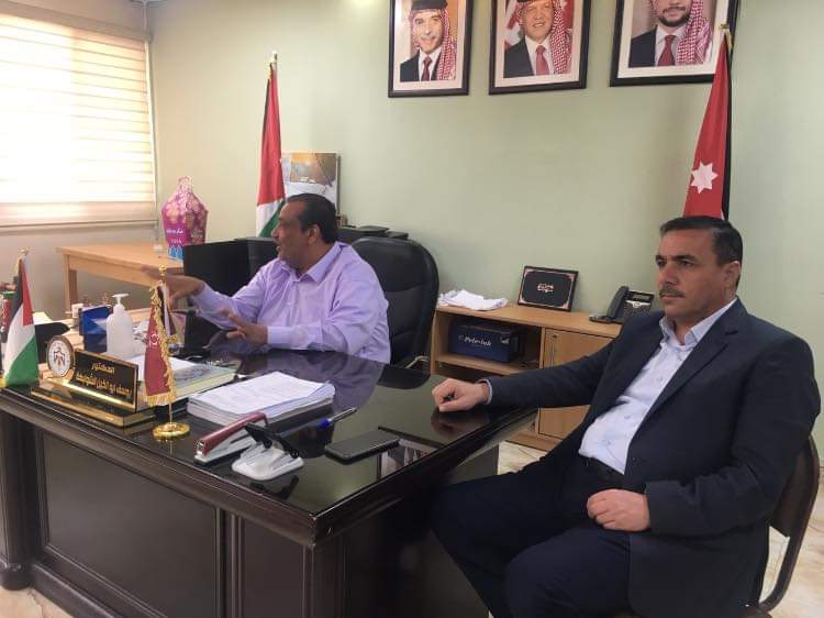 أبو الخيل يحضر  اللقاء الذي جمع لجنة BTEC  في ذيبان