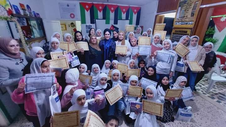 إختتام مسابقة في حفظ جزء عم في مركز شابات صخرة
