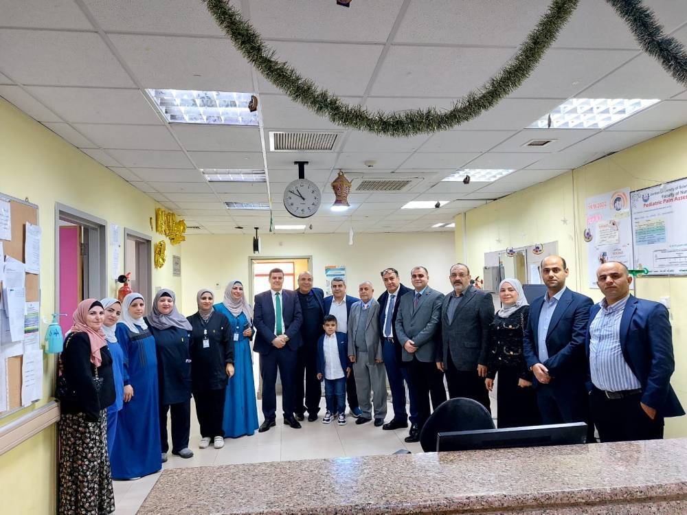 توزيع الهدايا على الأطفال المرضى بمستشفى الأميرة رحمة بمناسبة عيد الفطر