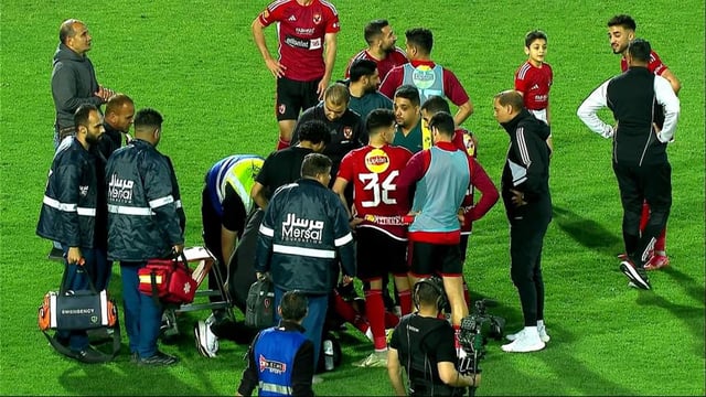 كهربا يتعرض لـإغماء بعد الخسارة أمام الزمالك