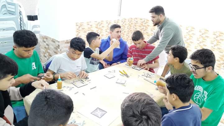 دورة فسيفساء بمركز شباب حرثا