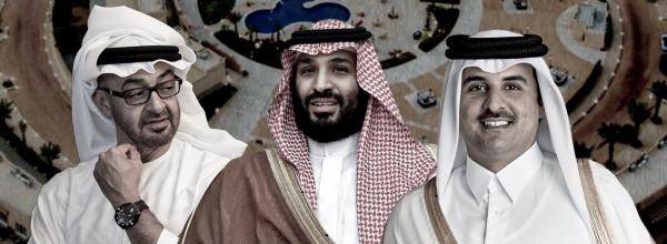 محمد بن سلمان ومحمد بن زايد وتميم بن حمد يبحثون التصعيد العسكري في المنطقة