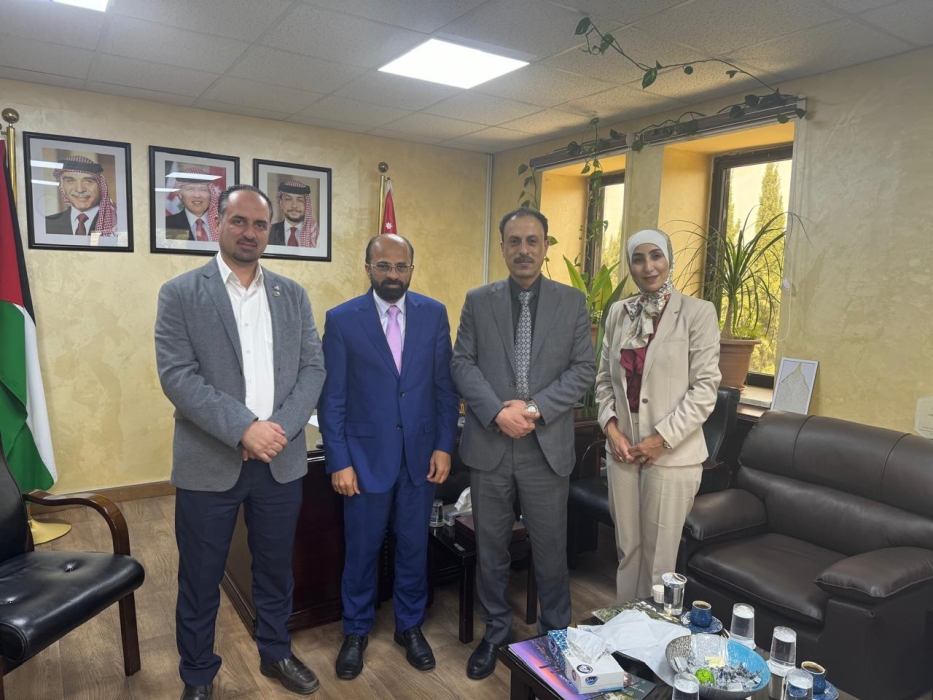 بحث التعاون بين الاردنية والزرقاء في حقوق الملكية الفكرية وبراءات الاختراع