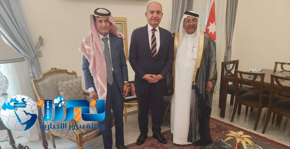 السفير العضايلة يستقبل الشيوخ  الحنيطي و الشوبكي