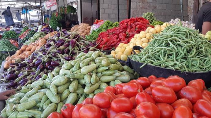 899 طنا من الخضار والفواكه ترد للسوق المركزي في اربد