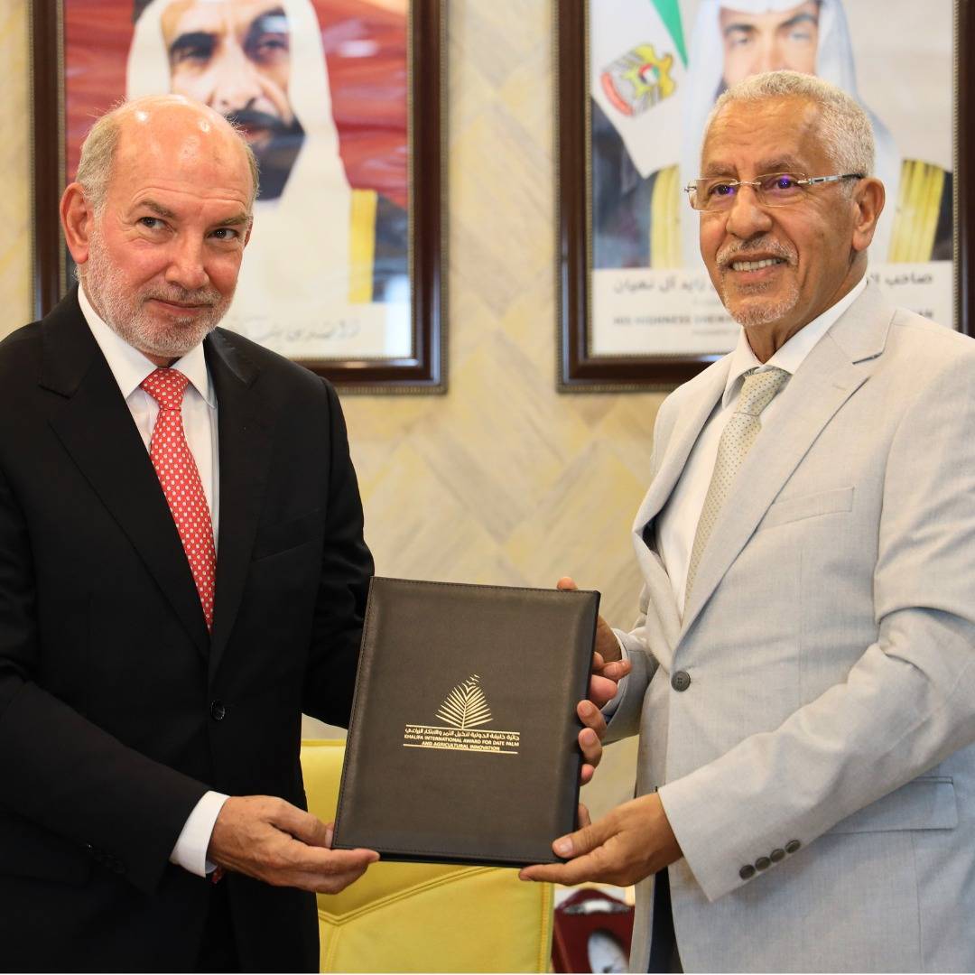 بحضور سفير المكسيك بالإمارات الأمانة العامة للجائزة توقع بروتوكول تعاون مع وزارة الزراعة بالمكسيك