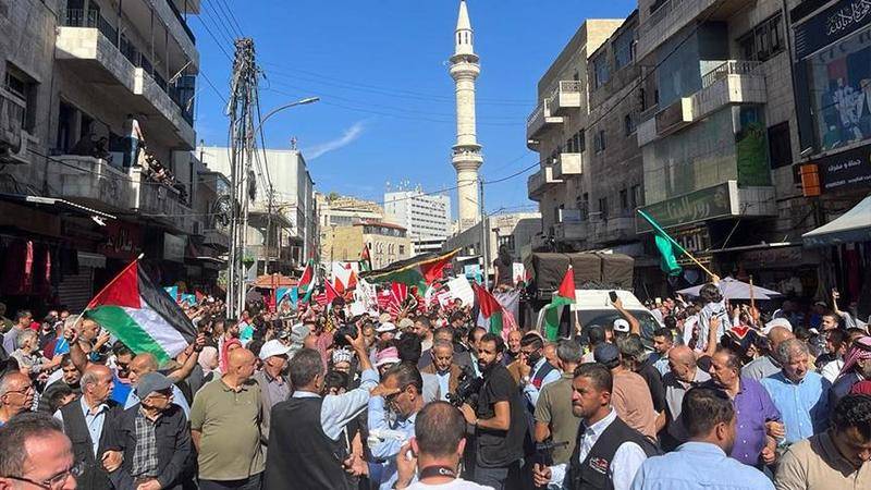 مسيرات في عمان والمحافظات دعما لغزة