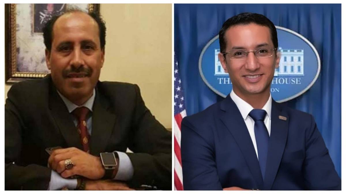 الدكتور مينا يوحنا يمنح الإعلامي خليل سند الجبور شهادة التميز والإبداع للتميز الفكري والأدبي