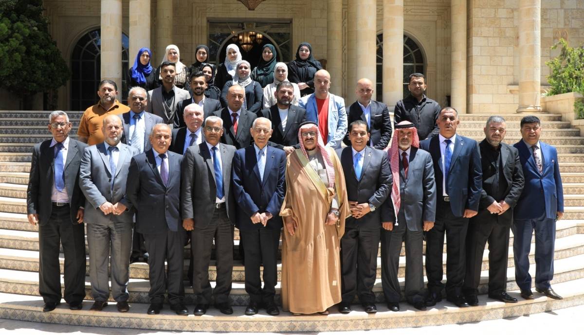 خلال لقائه وفدا من جميعة نشامى الولاء والانتماء....صور