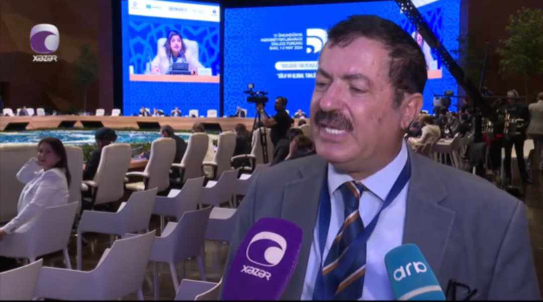 مقابلة المؤرخ عمر العرموطي في مؤتمر حوار الثقافات في العاصمة الاذربيجانية برعاية فخامة رئيس اذربيجان الهام علييف ...فيديو