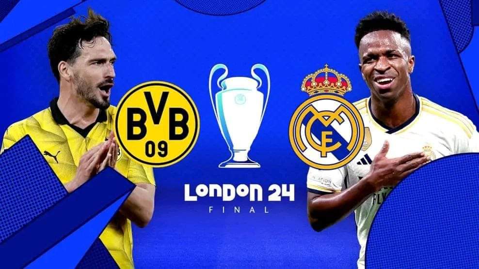 ريال مدريد يرتدي الابيض ودورتموند الاصفر في نهائي دوري أبطال أوروبا