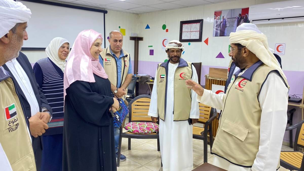 المومني تتفقد مدارس مديرية تربية الزرقاء الثانية في مخيم مريجيب الفهود.