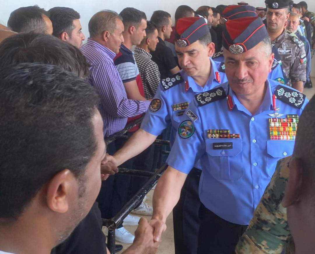 مديرية الأمن العام تشارك في تشييع جثمان المقدم سلطان عايد  العنزي...صور وفيديو 