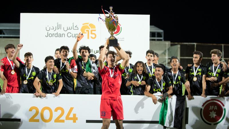 فريق فرسان الأردن يتوج بلقب كأس الأردن للناشئين