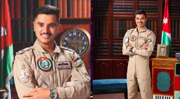 الشيخة ريما أرتيمه تبارك تخرج الملازم الطيار ارشيد العلاوين العبادي والملازم الطيار سالم الصلاحين العبادي من دورة الطيارين.