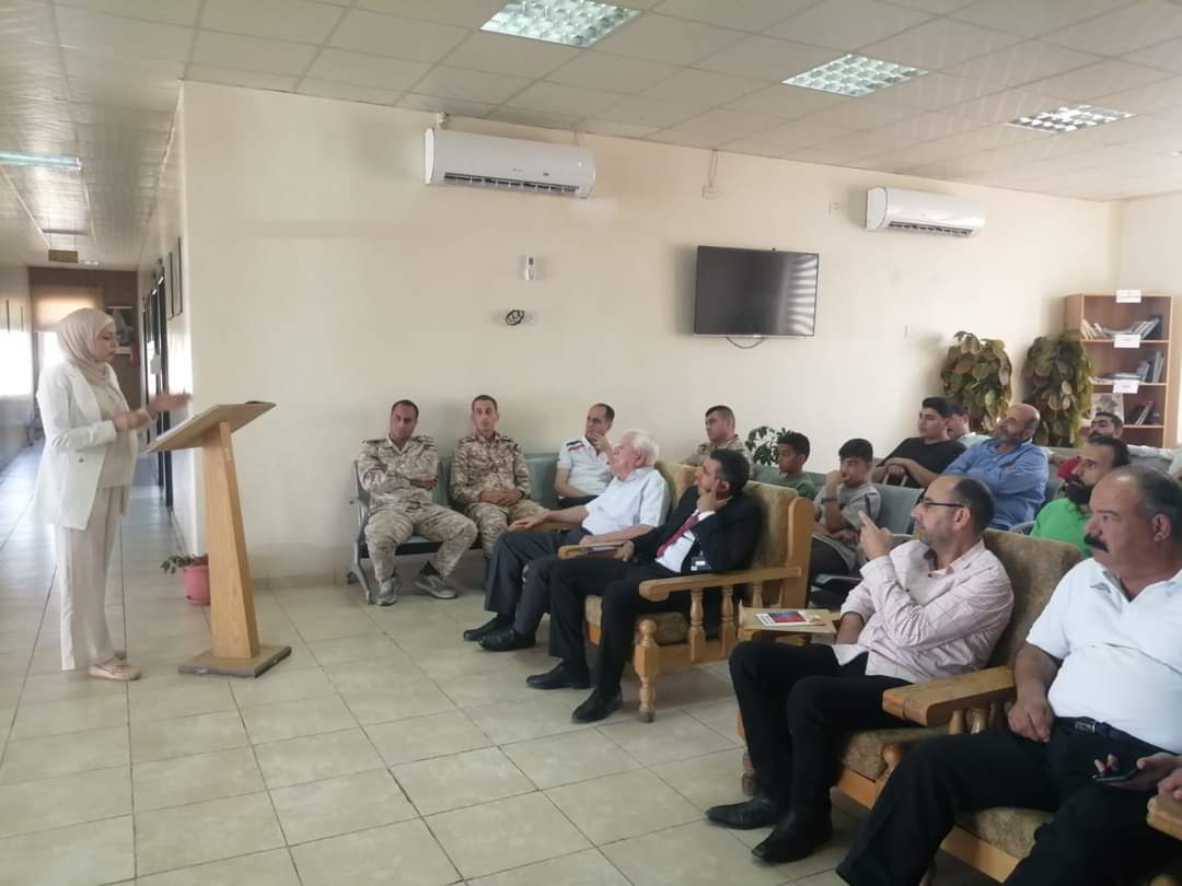 التوعية الصحية محاضرة في فرع الهيئة الهاشمية للمصابين العسكريين لإقليم الشمال