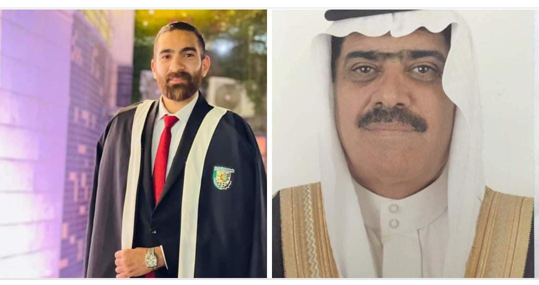 الجبور يهنئ الشيخ فواز الجريبيع بحصول نجله احمد على  شهادة البكالوريوس بالقانون