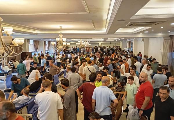ألف متبرع بالدم لغزة في مجمع النقابات .. وتمديد الحملة السبت