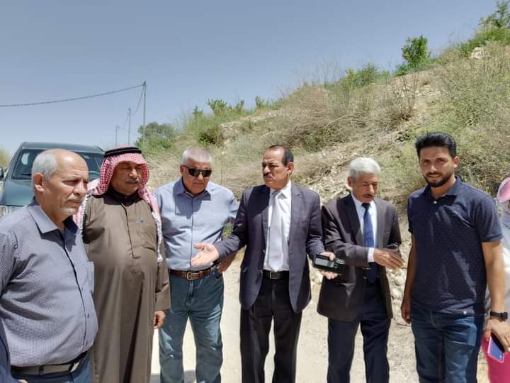مجلس المحافظة في الكرك يتفقد منطقة بذان وبردى