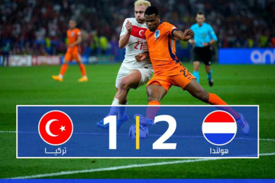 فوز هولندا على تركيا 2_1