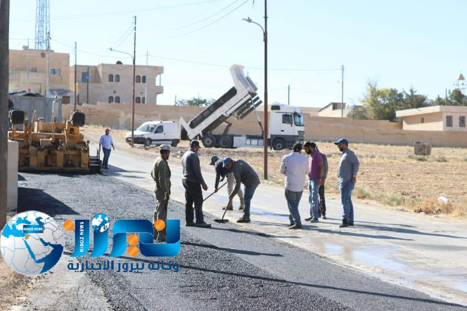 بلدية لواء الموقر تبدأ بإعادة تأهيل الشوارع المتهالكة في النقيرة ...صور وفيديو