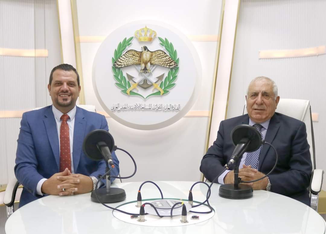 إذاعة الجيش العربي تستضيف  اللواء الركن صالح لافي المعايطة
