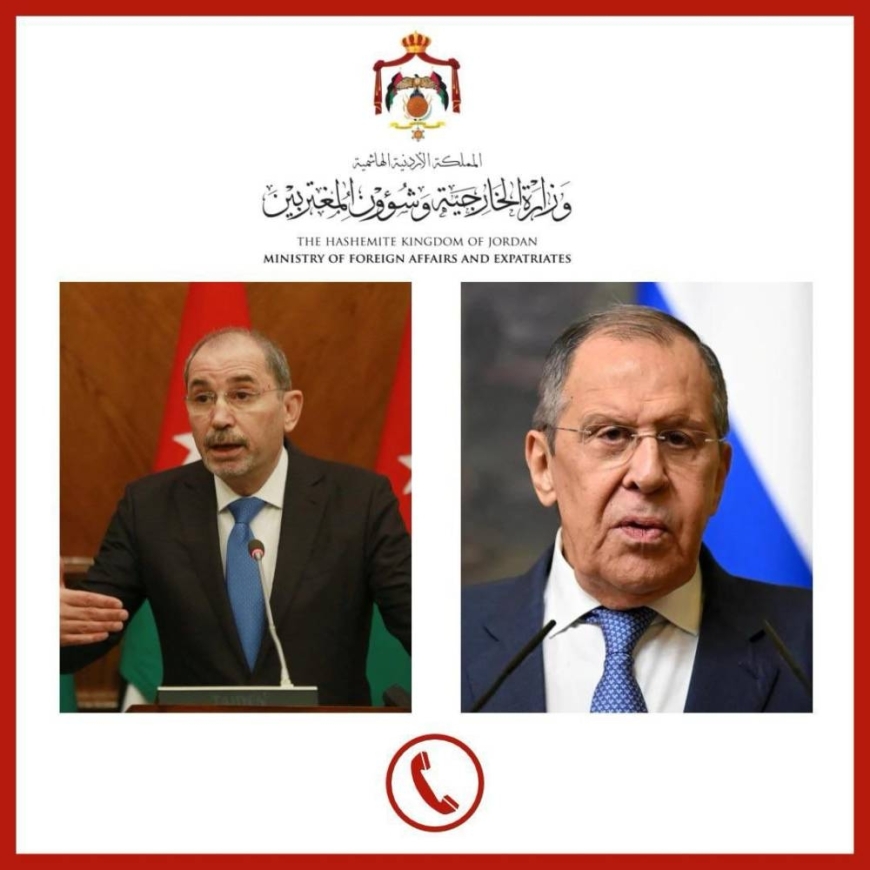 الصفدي يبحث مع نظيره الروسي التحركات الإقليمية والدولية لوقف العدوان الإسرائيلي