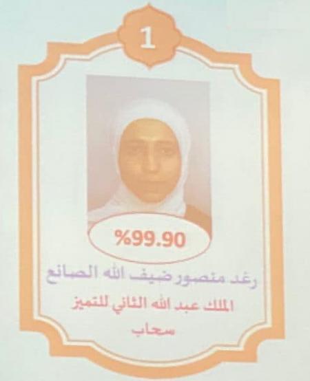 الأولى على المملكة بالتوجيهي رغد الصانع: لم أتوقع
