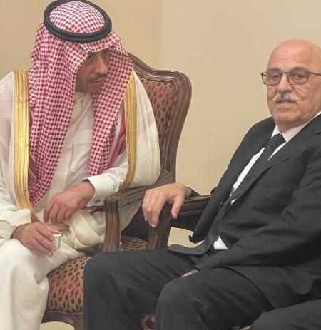 السفير السعودي يعزي المعشر