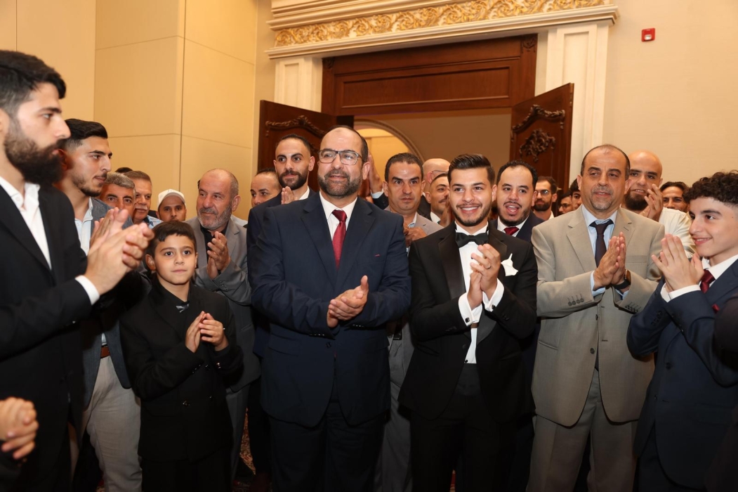 أسرة نيروز الإخبارية تهنئ الشاب أسامة حميدان بمناسبة زفافه على المهندسة سما السرية