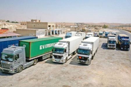 النقل البري: إضافة رحلتين لنمط البضائع العامة لضمان انسيابية العمل