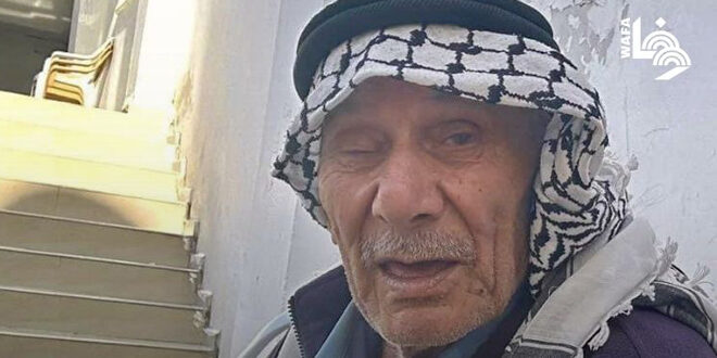 استشهاد مسن فلسطيني برصاص قوات الاحتلال في جنين