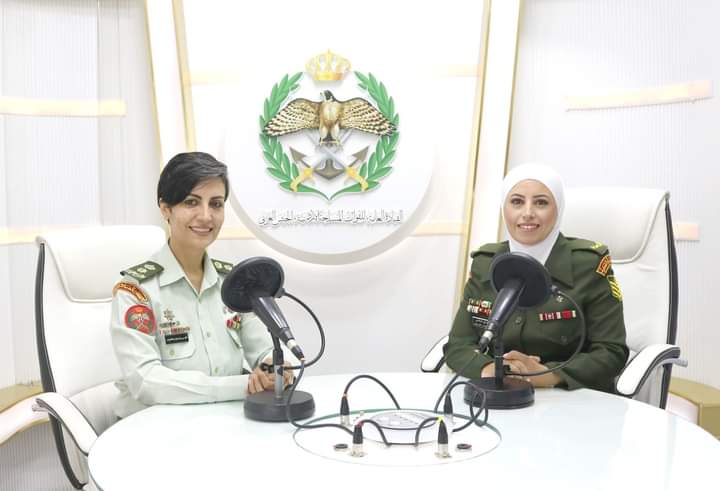 اذاعة الجيش العربي تستضيف الرقيب أول هناء العدوان