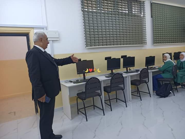 مدير الشؤون التعليمية يتفقد مدرسة كفرالماء الثانوية للبنات بلواء الكورة