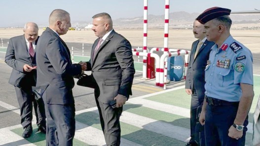 وزير الداخلية يستقبل نظيره العراقي في العقبة