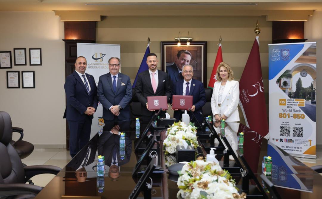 عمان الأهلية توقع اتفاقية تعاون مع فندق فورسيزون عمان لتدريب طلبة كلية إدارة الضيافة والسياحة