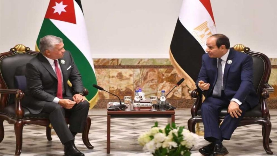 الملك والسيسي يحذران من الاعتداءات الإسرائيلية بالضفة