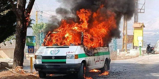 الصحة اللبنانية… استشهاد 14 مسعفاً خلال يومين