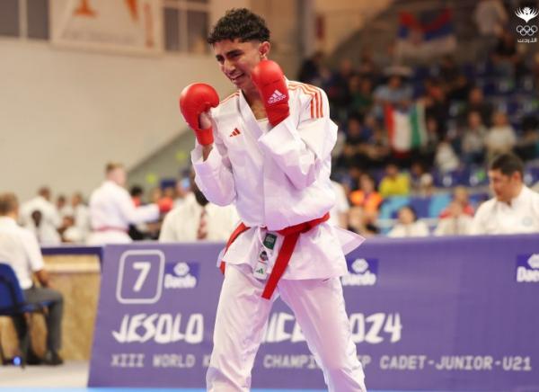 الأردني هاني رشيد إلى نهائي بطولة العالم للكاراتيه
