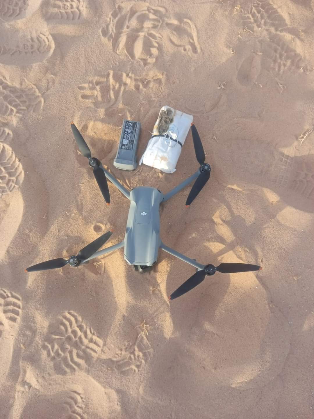 عاجل ...القوات المسلحة تحبط محاولتي تهريب مواد مخدرة بواسطة طائرتين مسيرتين