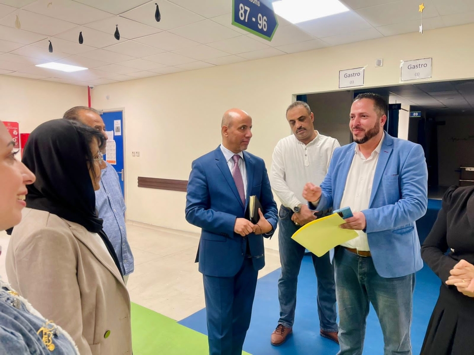 اعضاء من العقبة في مجلس الأعيان يزورون  مستشفى الشيخ محمد بن زايد