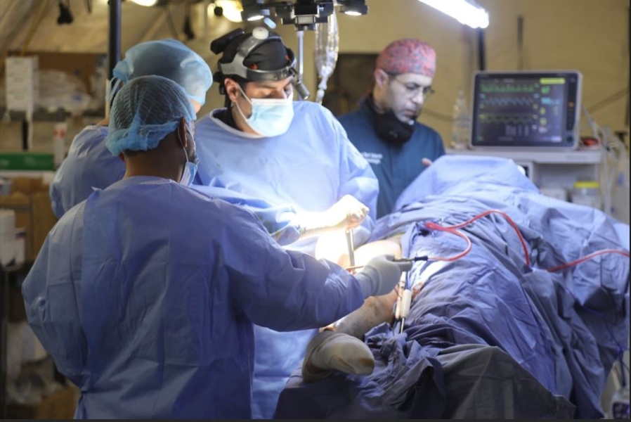 المستشفى الميداني الأردني جنوب غزة 4 يواصل تقديم خدماته الطبية