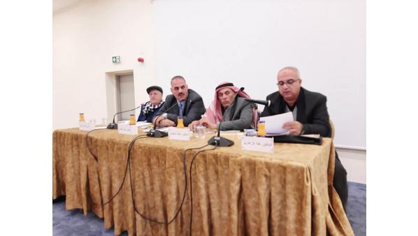 الدكتور خالد الجبالي من جامعة عجلون الوطنية  يتحدث في ندوة  ثقافية عن  كتاب اتفاقية أم قيس وملاحقها وسياقها التاريخي 