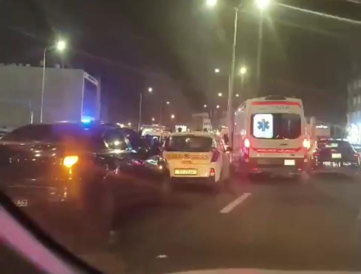 عمان ... حادث سير في شارع الحرية