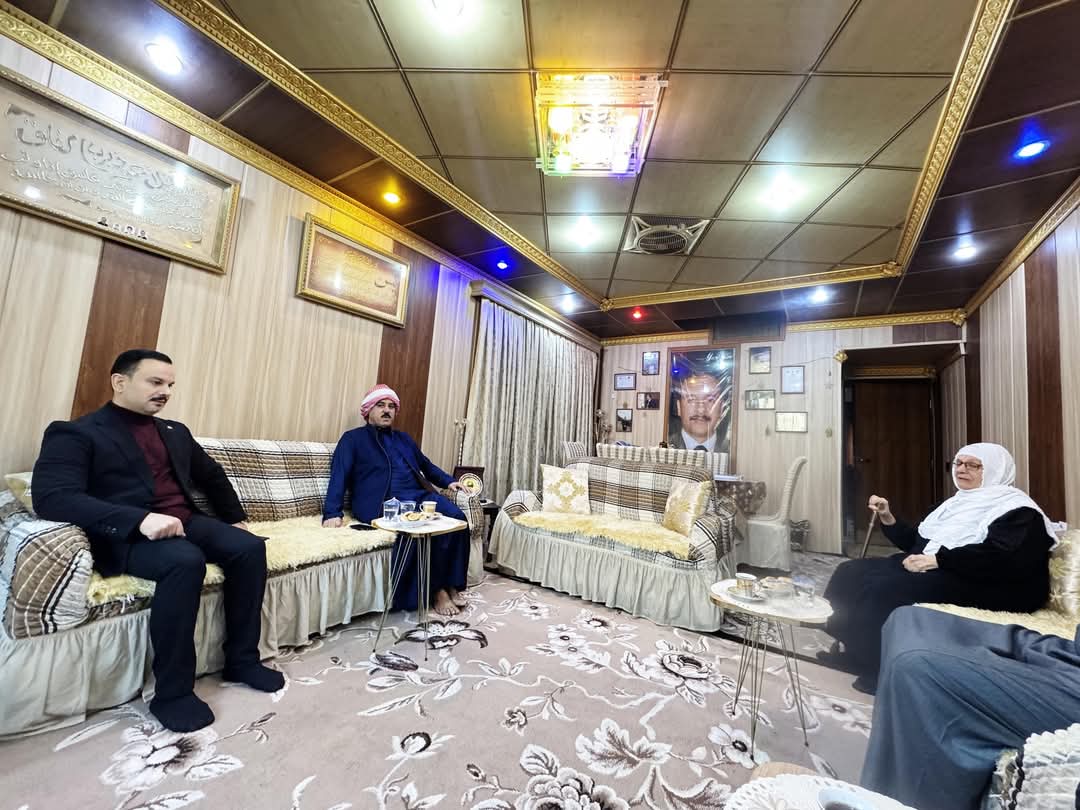 شهاب الجبوري سفير الإنسانية يزور عائلة الشهيد الإعلامي كاميران صلاح الدين