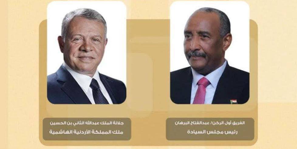 الملك عبدالله الثاني يهنئ الفريق أول عبد الفتاح البرهان بذكرى استقلال السودان 69