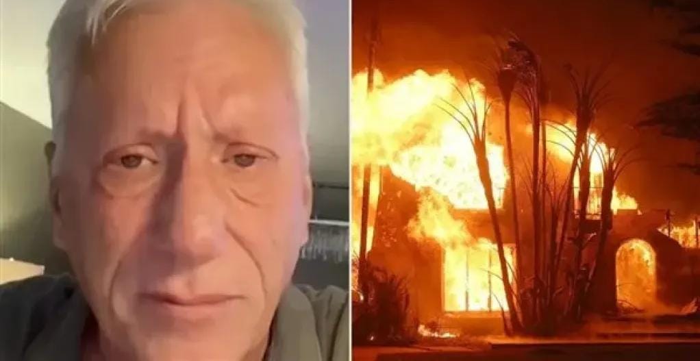 بعد دعوته لإبادة غزة: النجم الامريكي جيمس وودز ينهار بالبكاء بعد تدمير منزله في حرائق لوس أنجلوس